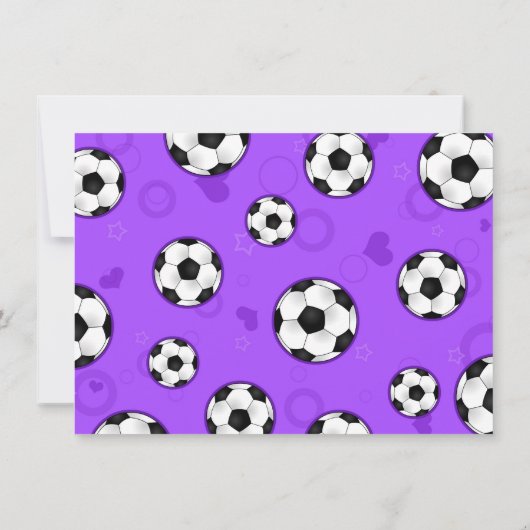 Invitation Pourpre d'invitation de fête d'anniversaire du (Dos)