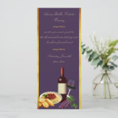 Invitation Pourpre et événement de déjeuner d'établissement (Debout devant)