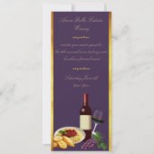 Invitation Pourpre et événement de déjeuner d'établissement (Devant)