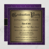 Invitation Pourpre et obtention du diplôme d'or (Devant / Derrière)