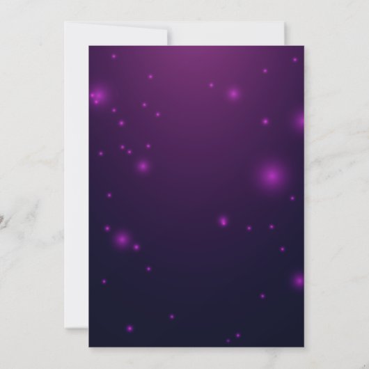 Invitation Pourpre | Mascarade turquoise Mardi Gras (Dos)