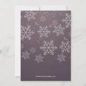 Invitation pourpre moderne de Fête de la mariée de (Dos)