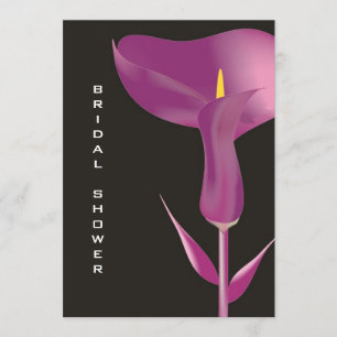Invitation pourpre moderne de Fête de la mariée de