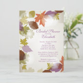 Invitation pourpre moderne de Fête de la mariée de (Debout devant)