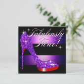 Invitation Pourpre stylet scintillant fabuleusement féroce de (Debout devant)