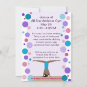 Invitation Pourpre, Teal et roses d'invitation de partie de (Dos)