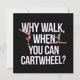 Invitation Pourquoi Marcher Quand Vous Pouvez Cartwheel? Parf