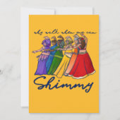 Invitation Pourquoi marcher quand vous pouvez chanter des dan (Devant)