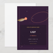 Invitation Poursuite de comète (Devant / Derrière)