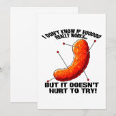 Invitation Pousse de fromage Voodoo - Plaisanterie anti-Trump (Devant / Derrière)