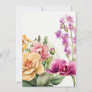 Invitation Pousse d'orchidée