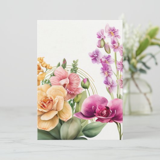 Invitation Pousse d'orchidée (Debout devant)