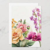 Invitation Pousse d'orchidée (Devant / Derrière)