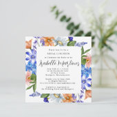 Invitation Poussée poupée rose violet poupée nuptiale Douche (Debout devant)