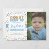 Invitation Pousser Les Garçons N'Importe Quel Âge Anniversair (Devant)