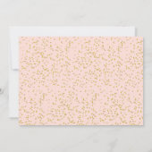 Invitation Poussière d'or rose pâle Première Sainte Communion (Dos)