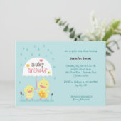 Invitation Poussin de maman et de bébé (Debout devant)