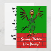 Invitation Poussin de printemps (Devant / Derrière)