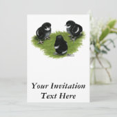 Invitation Poussins Marans Noir Cuivré (Debout devant)