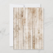 Invitation Poutes florales de mariée et de chambre Cowboy Mar (Dos)