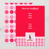 Invitation Poutre de balance de gymnastique mignonne (Devant / Derrière)