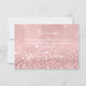Invitation Pouvez-Vous Bridesmaid Parties scintillant Red Bea (Dos)