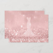 Invitation Pouvez-Vous Bridesmaid Parties scintillant Red Bea (Devant / Derrière)