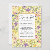 Invitation Prairie de Fleurs Sauvages d'Été Sip Et Voir (Devant)