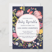 Invitation Prairie de fleurs sauvages multicolores saupoudrag (Devant)