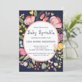 Invitation Prairie de fleurs sauvages multicolores saupoudrag (Debout devant)