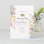 Invitation Prairie de Fleurs Sauvages Séchée Diplômée (Debout devant)