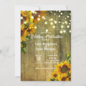 Invitation Prairie de Tournesols | Conception Florale Rustiqu (Devant)