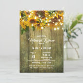 Invitation Prairie de Tournesols | Conception Florale Rustiqu (Debout devant)