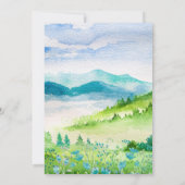 Invitation prairie sauvage | Spring Mountains Fête des mariée (Dos)