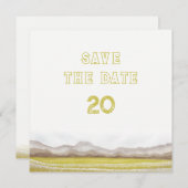 Invitation Prairies en fleurs Mariage Sauvez la date (Devant / Derrière)