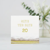 Invitation Prairies en fleurs Mariage Sauvez la date (Debout devant)