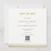 Invitation Prairies en fleurs Mariage Sauvez la date (Dos)