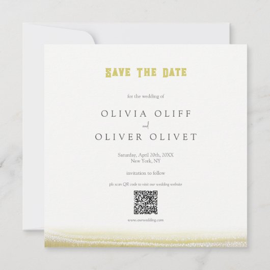 Invitation Prairies en fleurs Mariage Sauvez la date (Dos)
