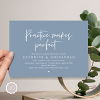 Pratique rend parfait, Dîner de répétition Mariage