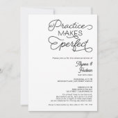 Invitation Pratiquer un mariage blanc parfait (Devant)