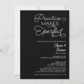 Invitation Pratiquer un mariage noir parfait (Devant)
