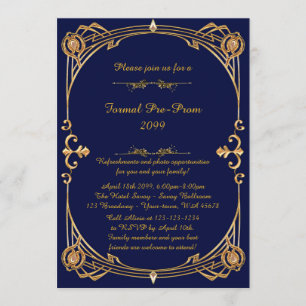 Invitation pré-bal, Pré bal, Quinceanera, Sweet16