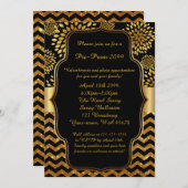 Invitation pré-bal, Pré-bal, Quinceanera, Sweet16 (Devant / Derrière)