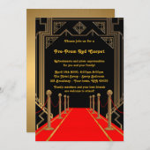 Invitation pré-bal, Pré bal, Tapis rouge, 15ème, 1 (Devant / Derrière)