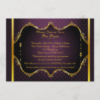 Invitation pré-bal, préprom, Quinceanera, Sweet16