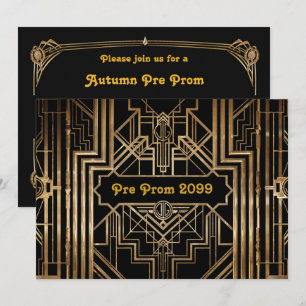 Invitation pré-bal, Quinceanera, Gatsby V3