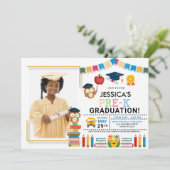 Invitation pré-K Photo Graduation (Debout devant)