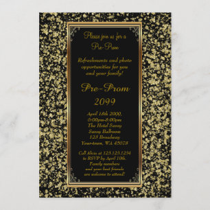 Invitation Pré Prom, Pré Prom, Doux-seize, Parties scintillan