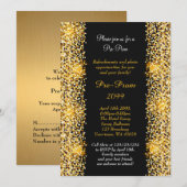 Invitation Pré Prom, Pré Prom, Quinceanera, Sweet-seize, (Devant / Derrière)