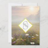 Invitation *~ Pré romantique AR26 QR + Mariage floral RSVP (Devant)